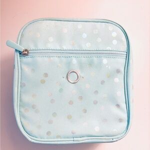 Pottery Barn PBTeen Girls Aqua Insulated Lunch Box GUC - Letter ‘O’